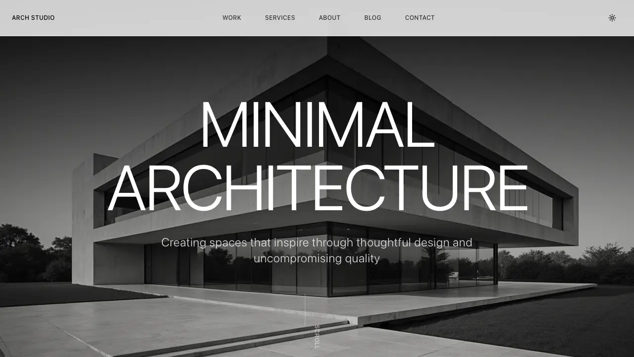 Loading preview of Architect Portfolio Website Template